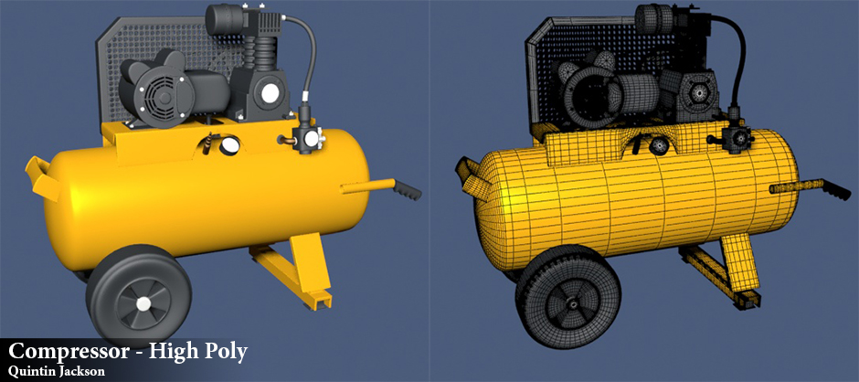 Compressor High Poly